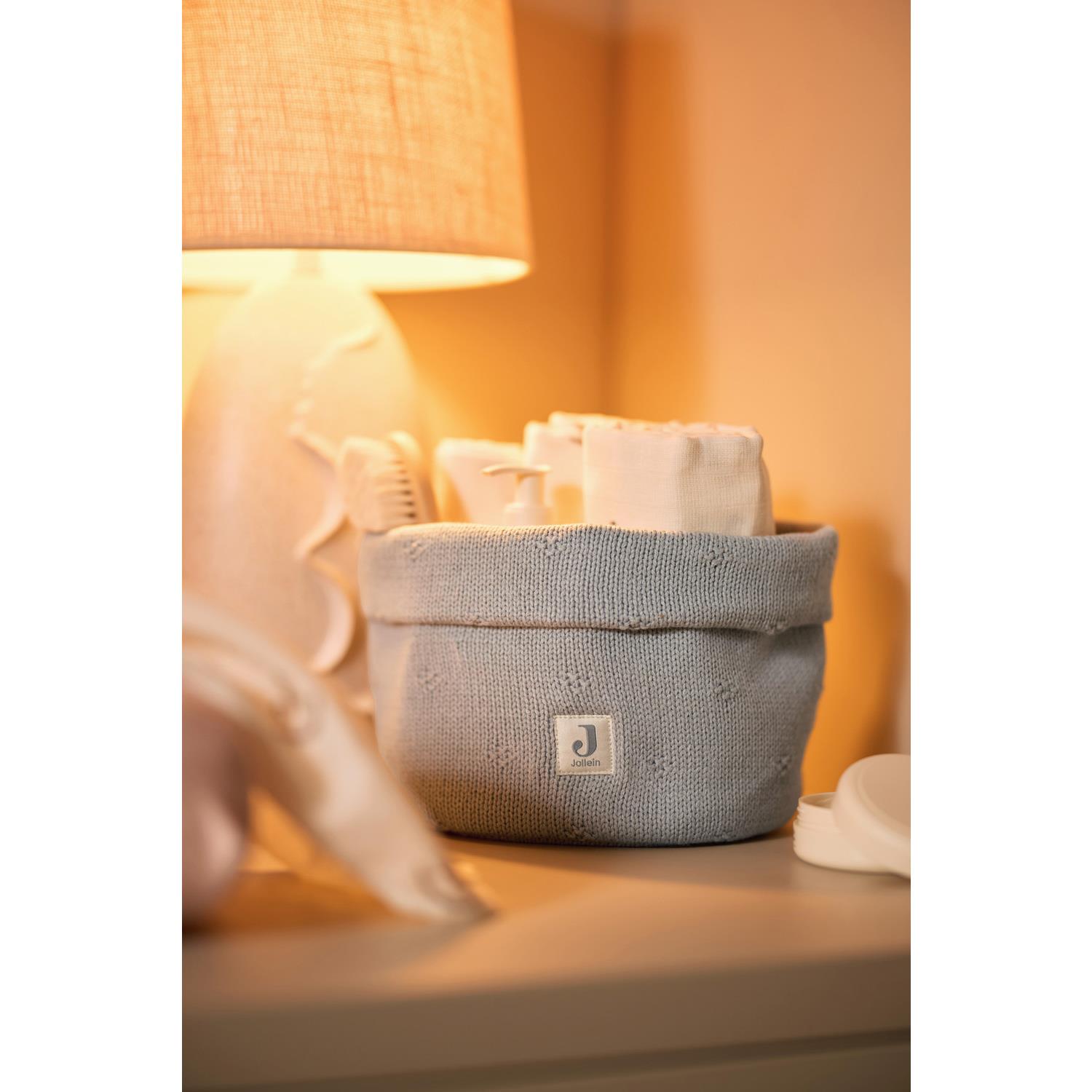 Panier de rangement Cosy Knit VERT Jollein