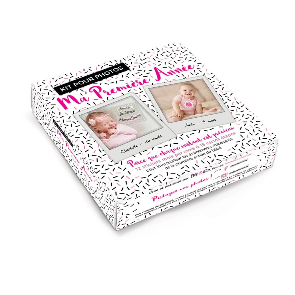 BB & Co - Kit Pour Photos Ma Première Annee Fille MULTICOLORE BB&Co