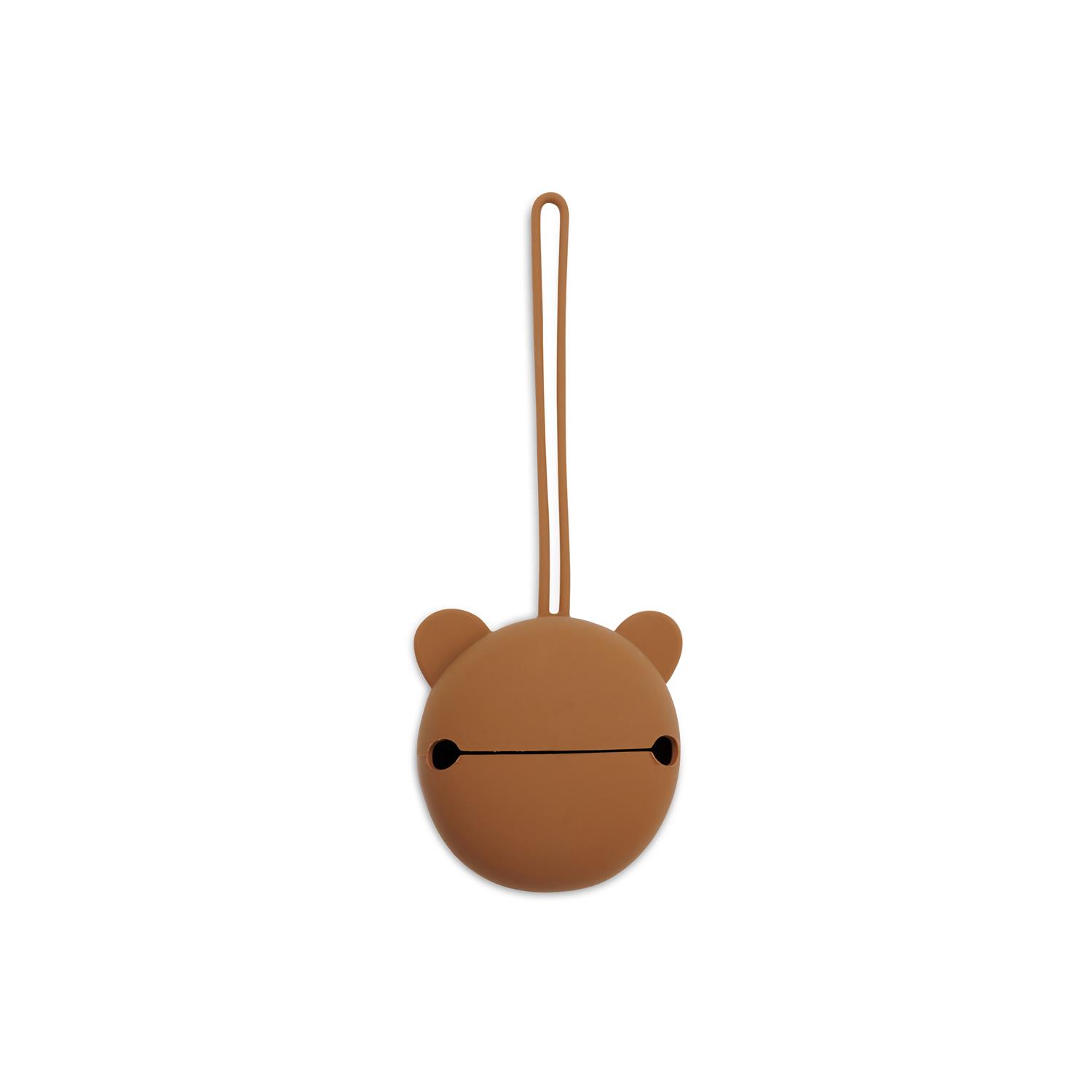 Jollein - Étui à sucette en silicone Caramel MARRON Jollein