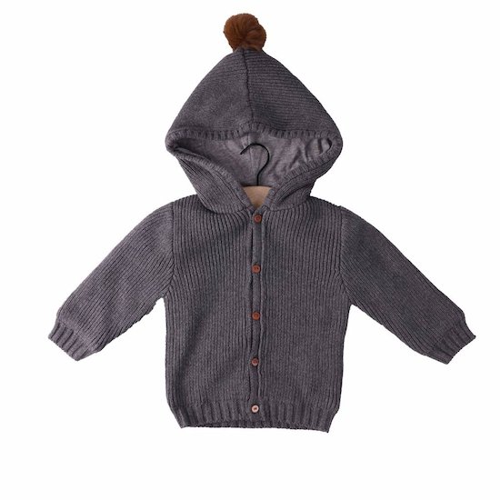 Marèse Cardigan à capuche Bois Magique gris 3 mois