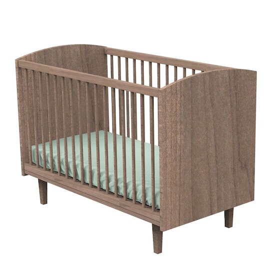 Sauthon Lit bébé Jazzy Bois Chocolat  60x120 cm