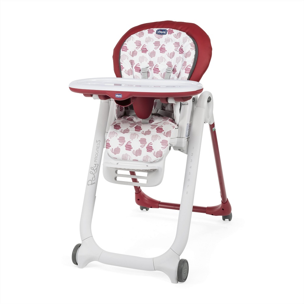 Assise Large R/églable 6 Hauteurs Chicco Chaise Haute Polly Easy 4 Roues Country Farm