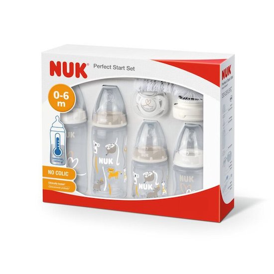 Nuk Coffret Perfect Start FC+ TC 8 pièces Mixte Blanc  Nuk Coffret Perfect Start FC+ TC 8 pièces Mixte Blanc