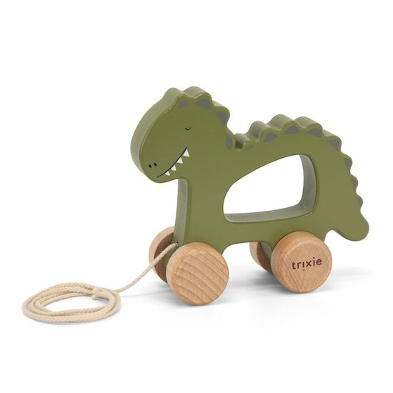Trixie Jouet à tirer en bois Mr. Dino  Trixie Jouet à tirer en bois Mr. Dino
