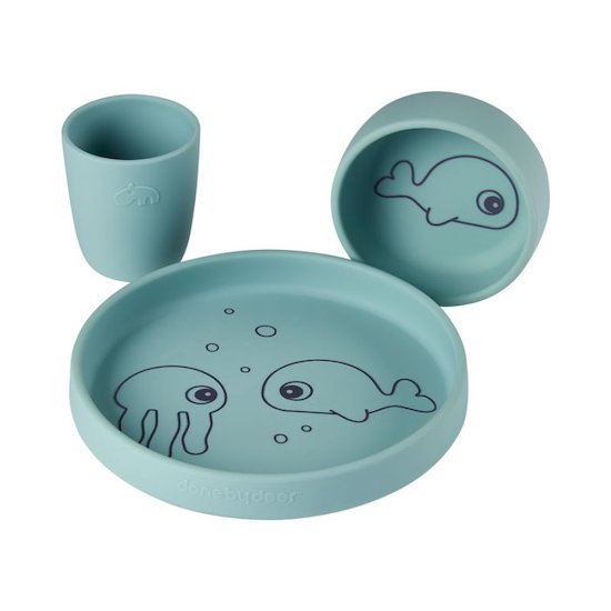 Coffret Repas Silicone Sea Friends Done By Deer De Done By Deer Coffret Repas Silicone Sea Friends Done By Deer De Done By Deer