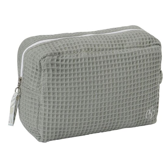 BB&Co Trousse de toilette en nid d'abeille Vert De Gris 25x16x10 cm