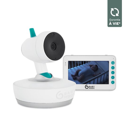 Babymoov Babyphone vidéo Yoo-Moov Blanc/Bleu 