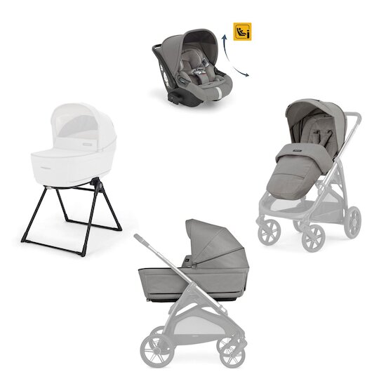Inglesina System Quattro Aptica Darwin Recline Platinum Grey 