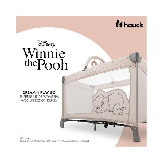 Hauck Lit parapluie Dream N Play Go Pooh Beige  Hauck Lit parapluie Dream N Play Go Pooh Beige