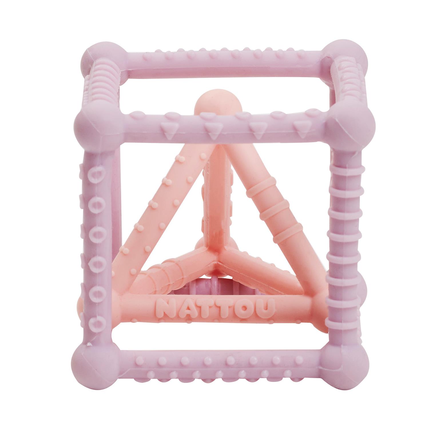 Nattou - Set Cube/triangle silicone MULTICOLORE Nattou