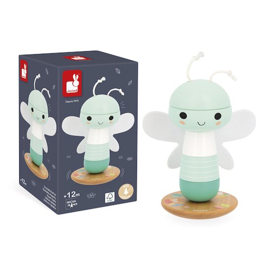 Janod Jouet Pure Empilable Libellule Vert 