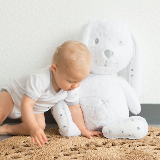 Trois Kilos Sept Grande Peluche Martin Lapin Martin Et Ses Copains Blanc Et Gris  Trois Kilos Sept Grande Peluche Martin Lapin Martin Et Ses Copains Blanc Et Gris