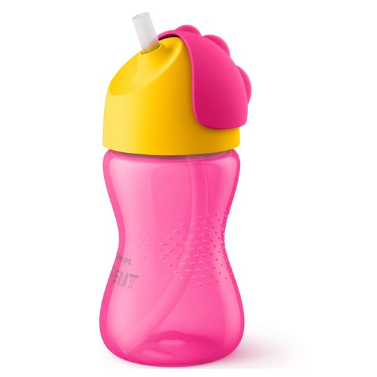 Philips Avent Tasse à paille crête dragon Rose/Jaune 300 ml