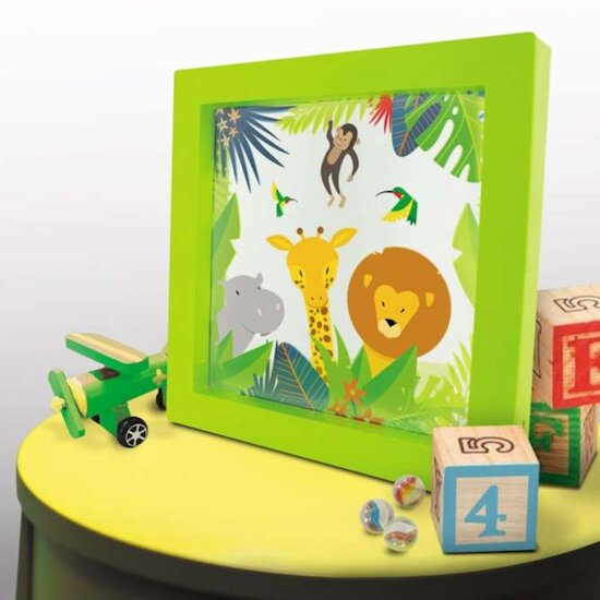 Bigben kids Cadre Lumineux Jungle Multicolore  Bigben kids Cadre Lumineux Jungle Multicolore