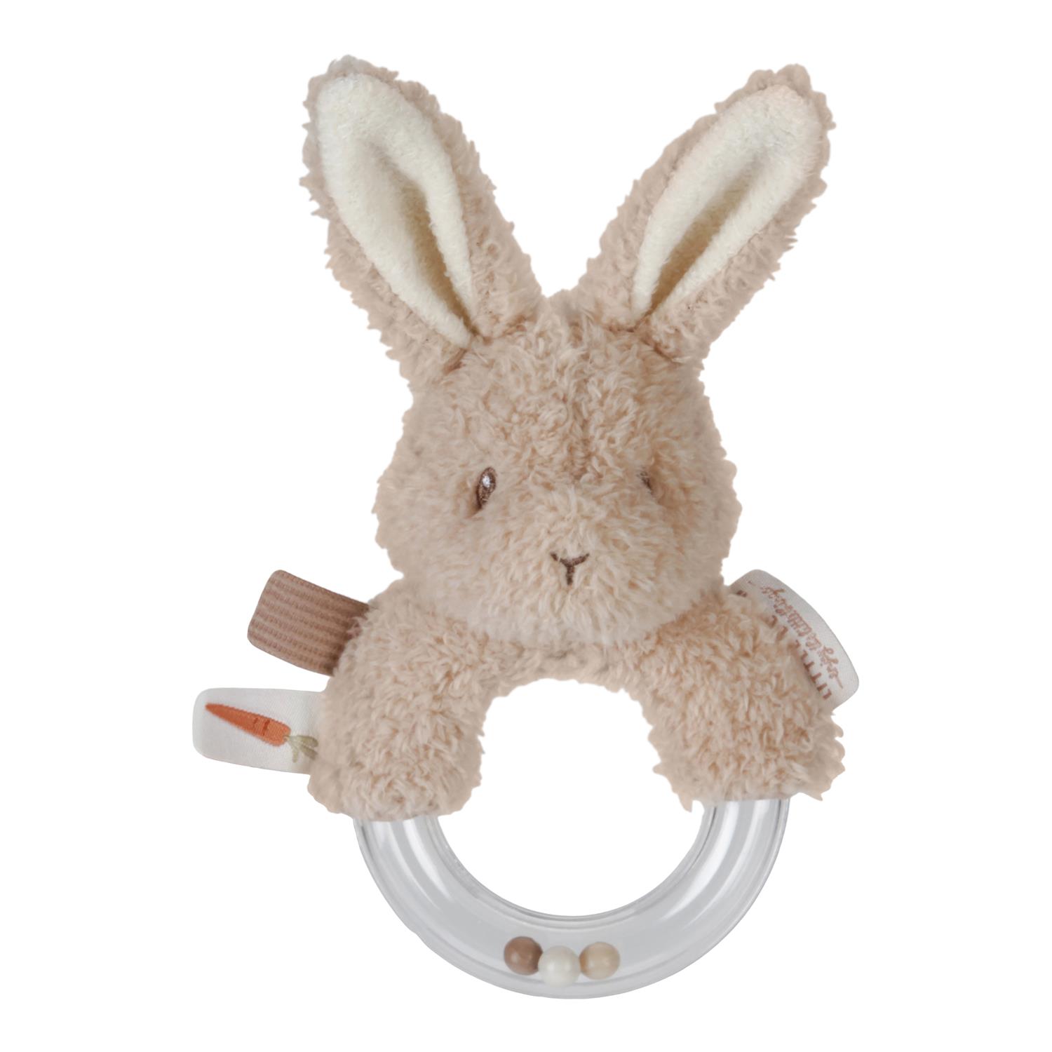 Anneau hochet Lapin BEIGE Little Dutch