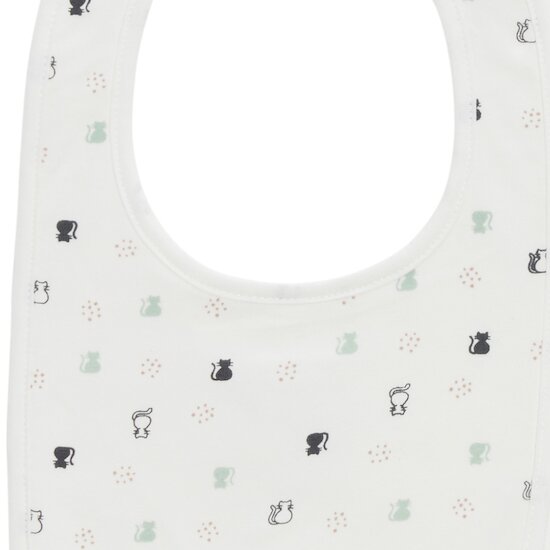 P’tit bisou Lot de 2 bavoirs Mon Trousseau Chaton Imprimé Chaton  P’tit bisou Lot de 2 bavoirs Mon Trousseau Chaton Imprimé Chaton