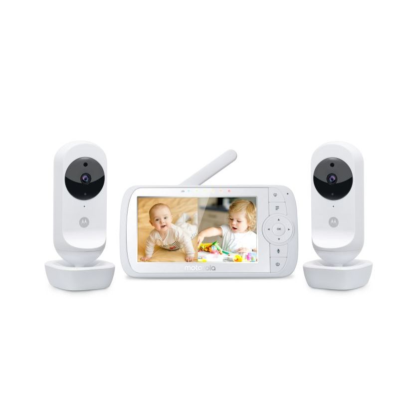 Motorola - Ecoute bébé vidéo VM 35 twin avec écran 5"" BLANC Motorola