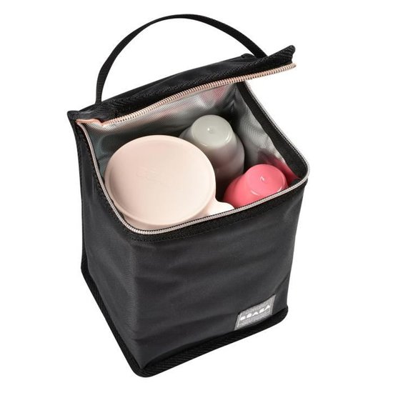 Béaba Pochette Repas Isotherme Black/Pink  Béaba Pochette Repas Isotherme Black/Pink