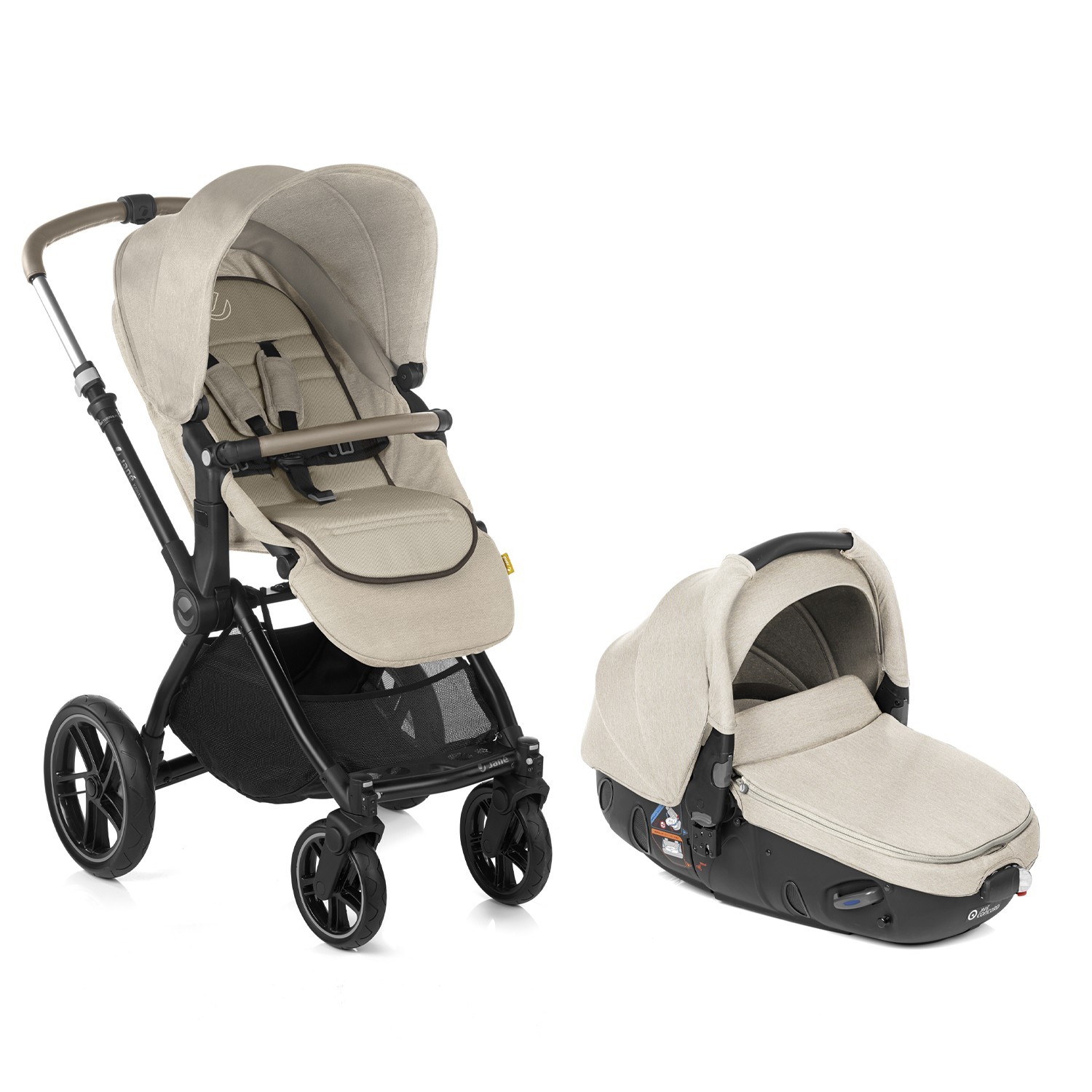 Duo poussette Kawai avec Matrix light 2 BEIGE Jané