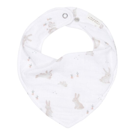 Little Dutch Bavoir bandana en gaze de coton Baby Bunny  