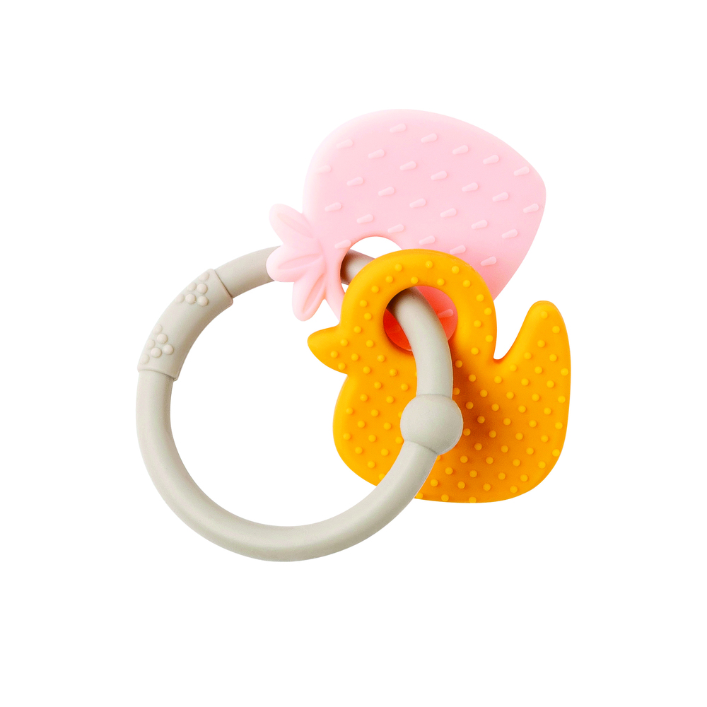 Nattou - Anneau de dentition en silicone GRIS Nattou