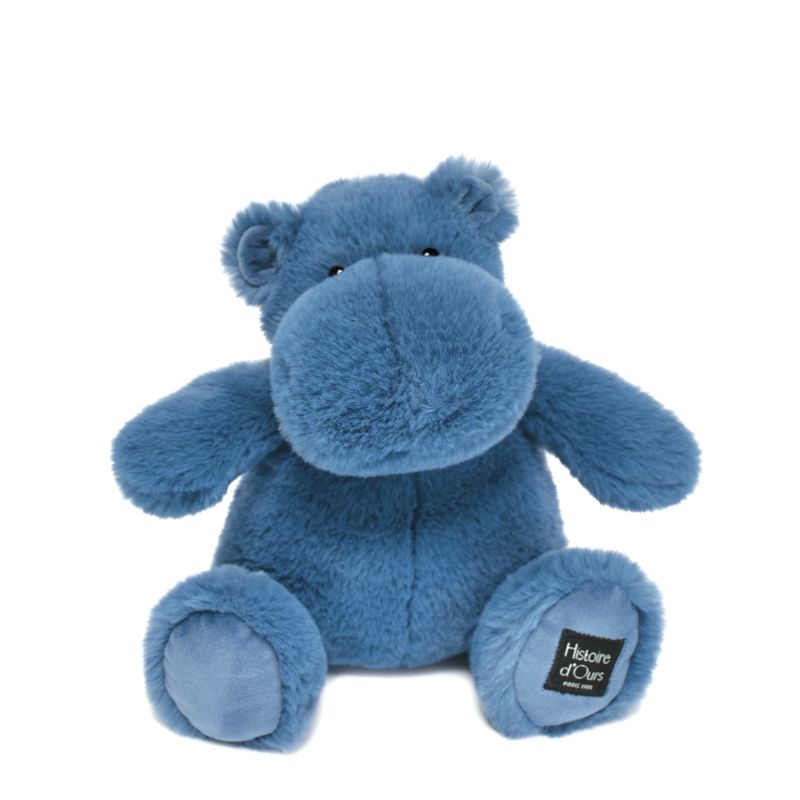 HISTOIRE D'OURS - Peluche Hippo BLEU Histoire d'Ours
