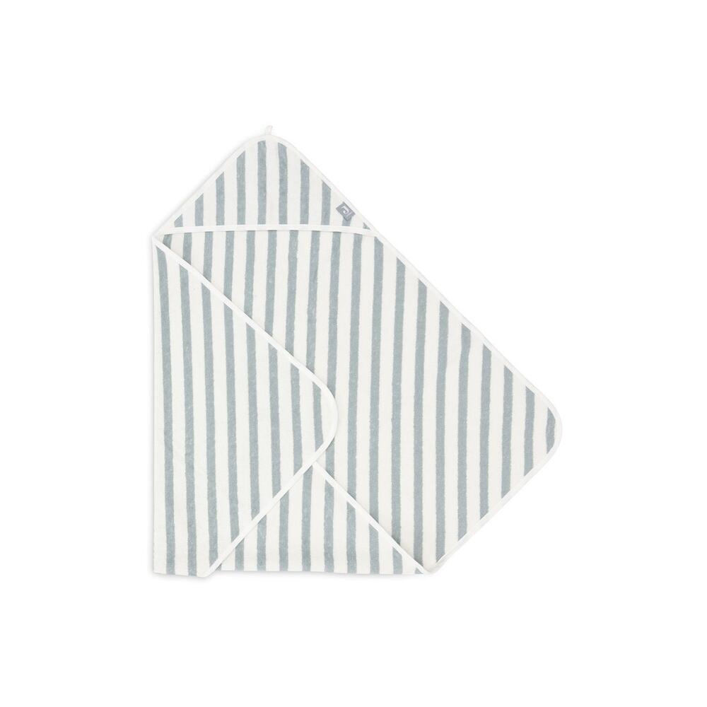 Cape de bain Éponge Stripe GOTS VERT Jollein
