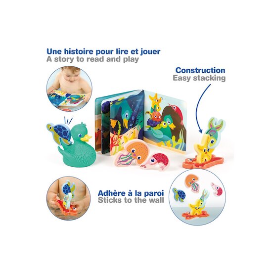 Ludi Jouet de bain Lucky Duck & Friends Multicolore 