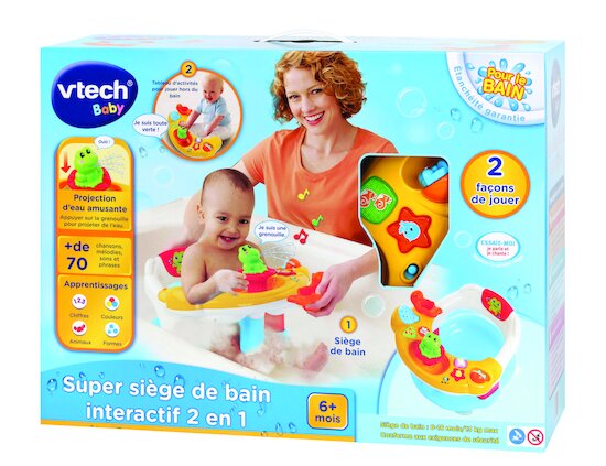 Super siège de bain interactif 2 en 1, Jouet de bain de Vtech Baby