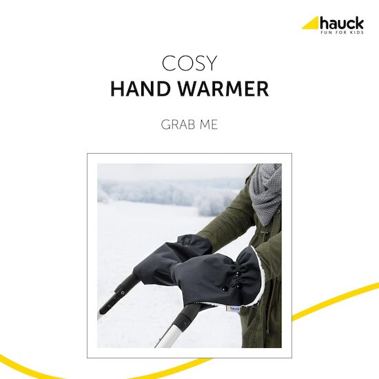 Hauck Moufles pour Guidon de poussette Grab Me Noir  Hauck Moufles pour Guidon de poussette Grab Me Noir