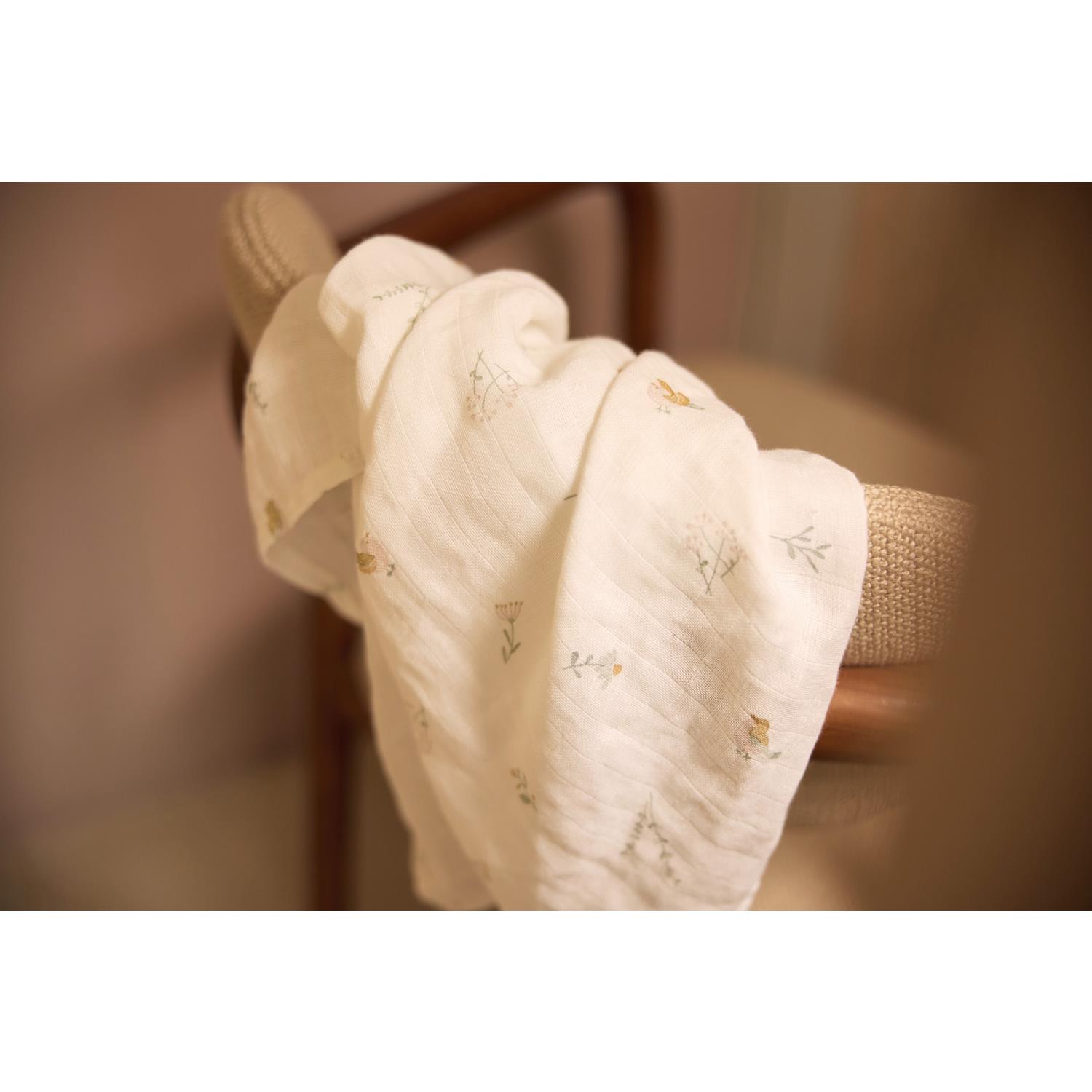 Jollein - Lange Gaze de Coton Lovely Birds Lot de 3 MULTICOLORE Jollein
