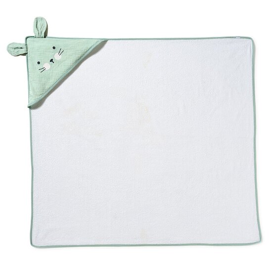 Maïka Cape de bain avec gant Lapin/Vert 100x100 cm Maïka Cape de bain avec gant Lapin/Vert 100x100 cm