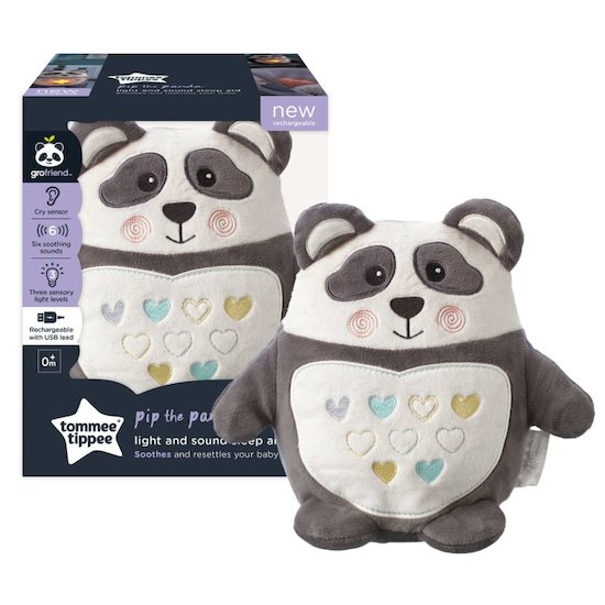 Tommee Tippee Peluche aide au sommeil Grofriend rechargeable - Bennie l'Ourson Pippo le Panda 