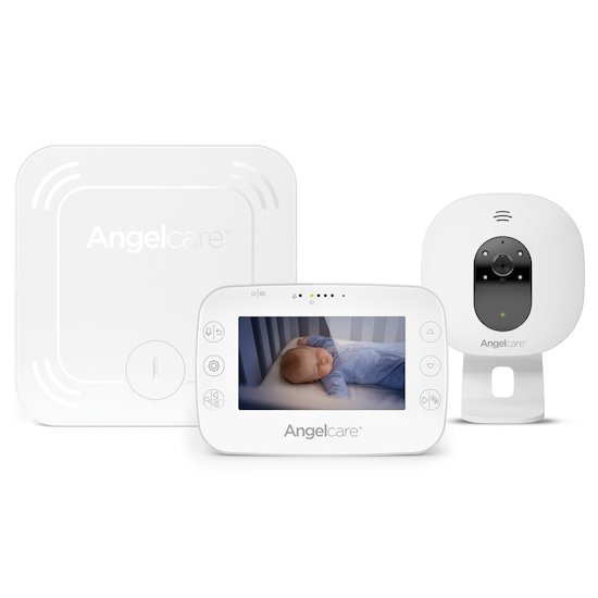 Angelcare Babyphone vidéo avec détecteur de mouvements AC327 Blanc 