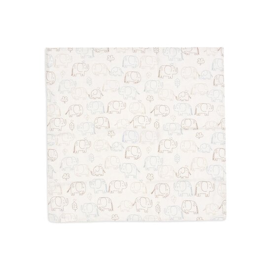 Jollein Lot de 3 Lange Gaze de Coton Small Elephant Tales Multicolore 70x70 cm Jollein Lot de 3 Lange Gaze de Coton Small Elephant Tales Multicolore 70x70 cm
