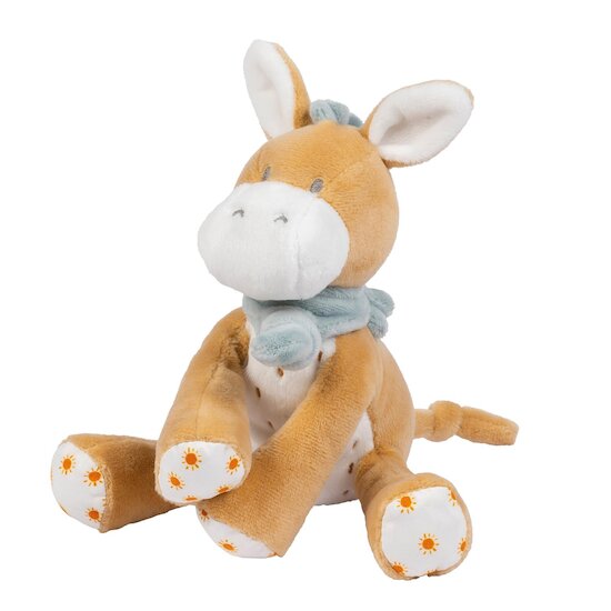 Nattou Mini Peluche âne Leo Felix et Leo Brun 