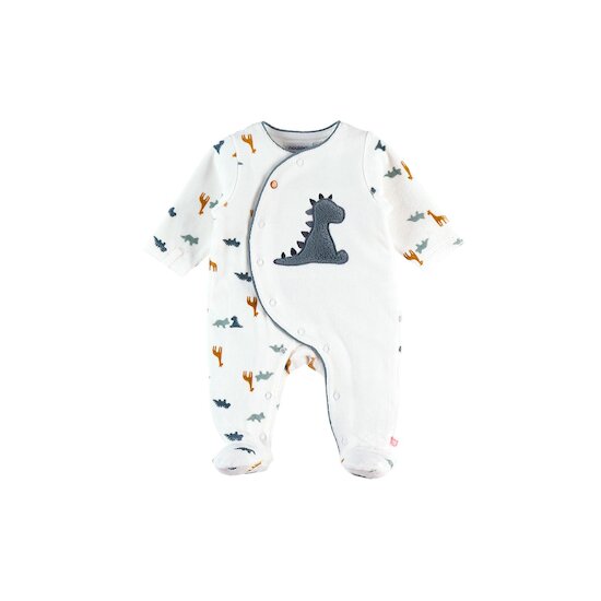 Noukie's T&s ops pyjama velours bio Vert  Noukie's T&s ops pyjama velours bio Vert