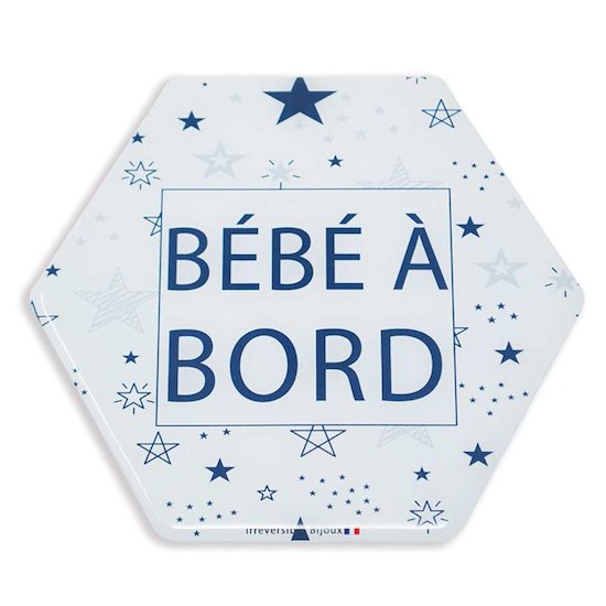 Adhésif Ventouse - Bébé à Bord Babebibou Bleu