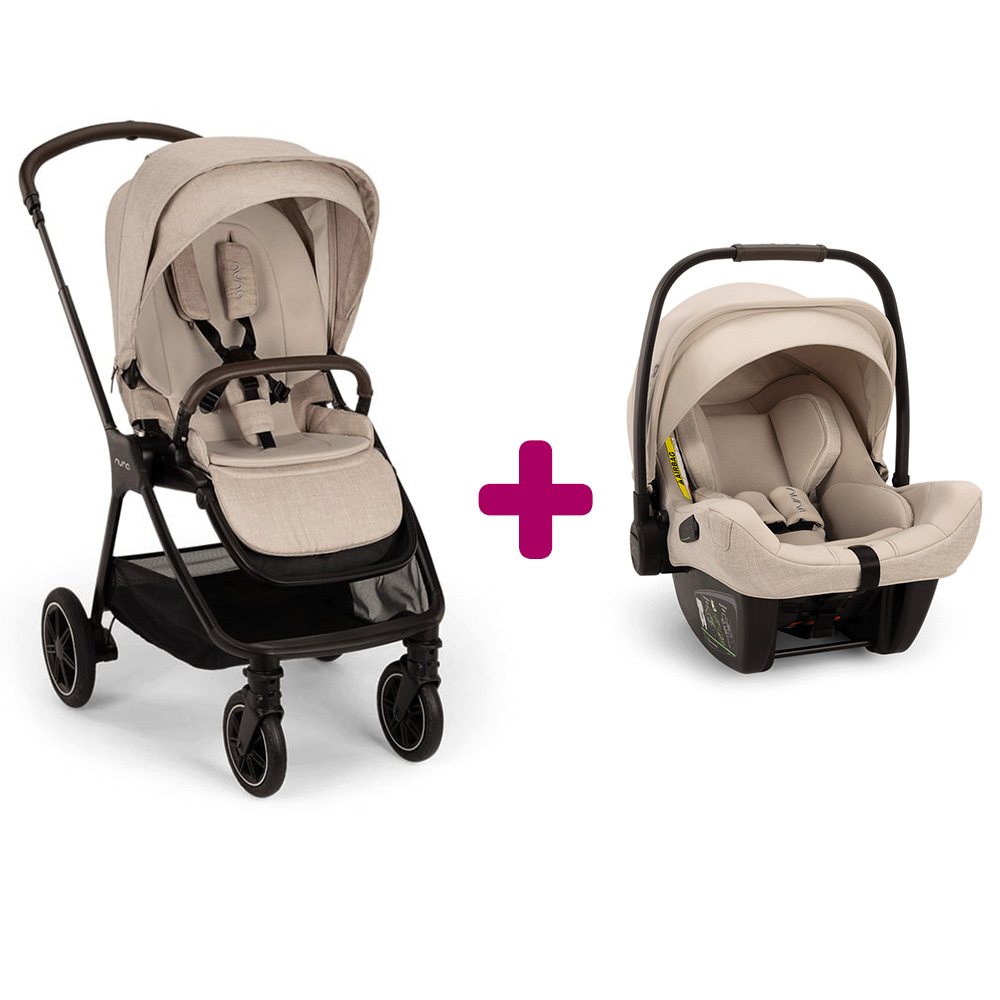 Nuna - Pack Poussette duo Triv Next Biscotti + coque Pipa Next Biscotti  Nuna