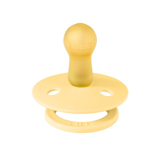 BIBS Tétines Colour Caoutchouc naturel Pale Butter 6-18 mois