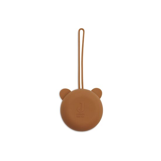 Jollein Étui à sucette en silicone Caramel Caramel  Jollein Étui à sucette en silicone Caramel Caramel
