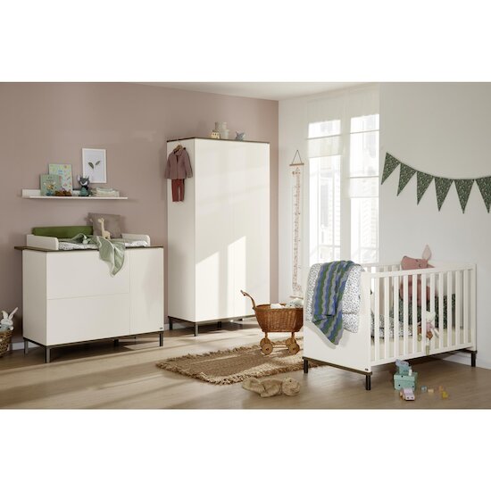 Yuny by Paidi Lit évolutif Lovely Aliv Off White / Dark-Walnut 70x140 cm Yuny by Paidi Lit évolutif Lovely Aliv Off White / Dark-Walnut 70x140 cm