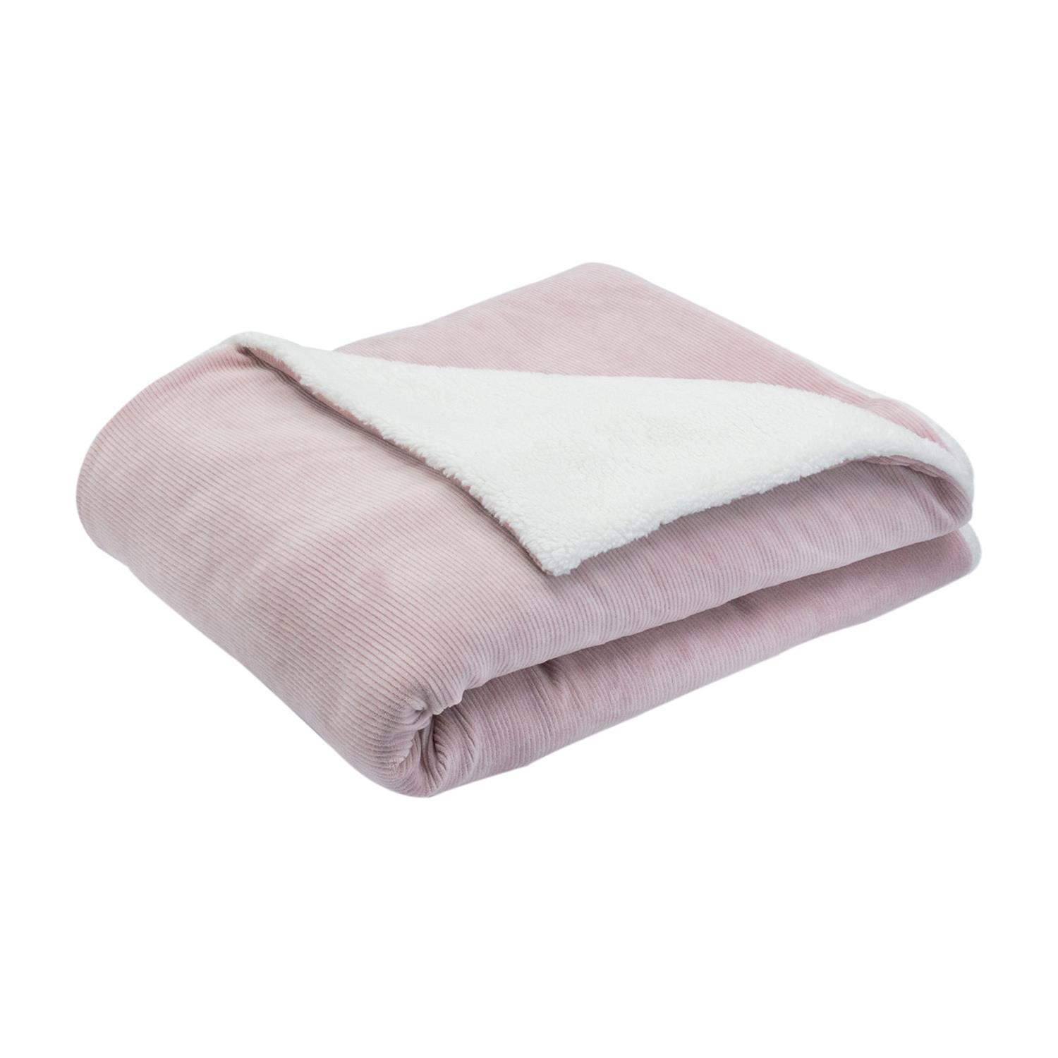 Trois Kilos Sept - Couverture sherpa Wooly ROSE Trois Kilos Sept