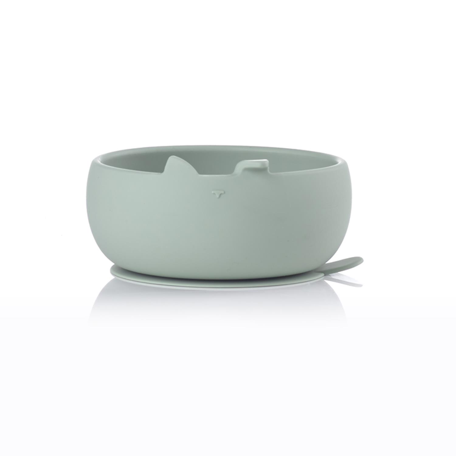 Jané - Set bol et cuillère en silicone  VERT Jané