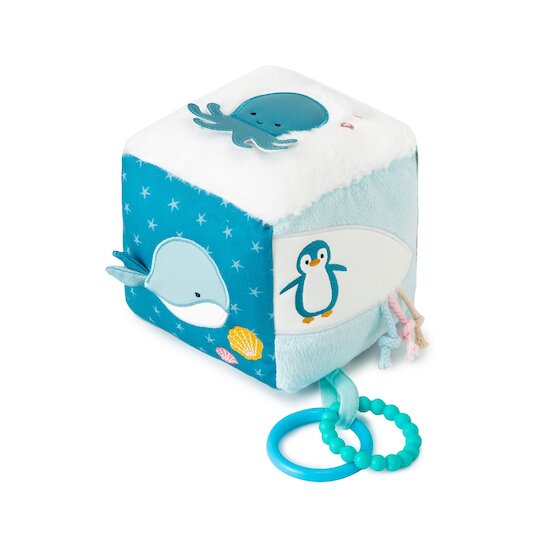 Little big friends Cube d'activités en tissu Océan   Little big friends Cube d'activités en tissu Océan