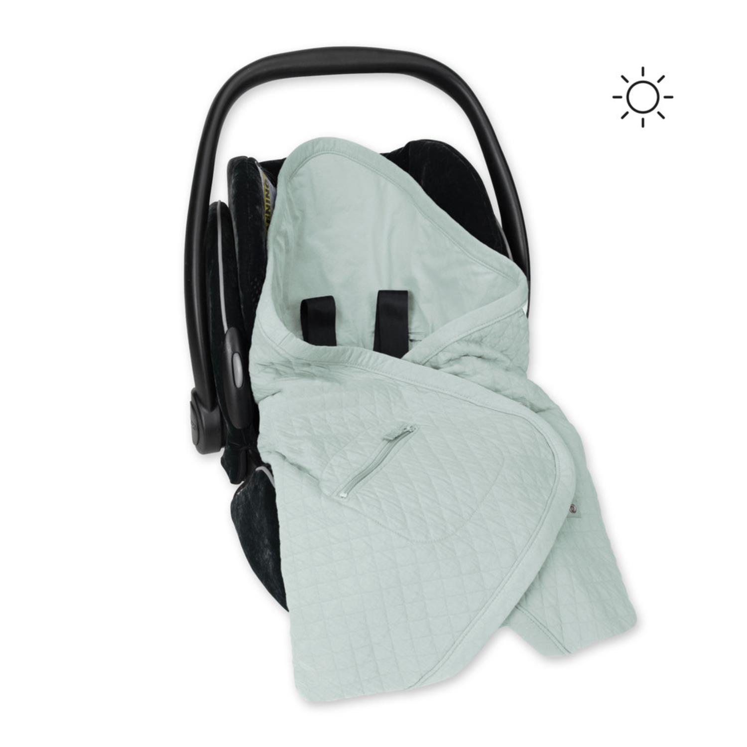 Chancelière Biside matelassé jersey et Quilt 76 BLANC Bemini