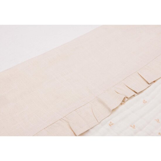 Jollein Drap Berceau Ruffle Naturel 120x150 cm Jollein Drap Berceau Ruffle Naturel 120x150 cm