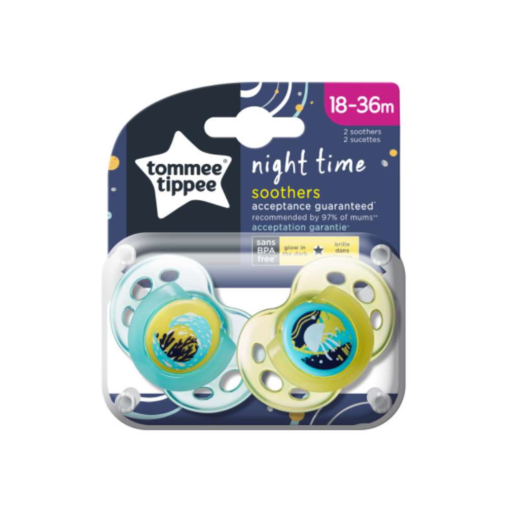2 sucettes Nuit MULTICOLORE Tommee Tippee