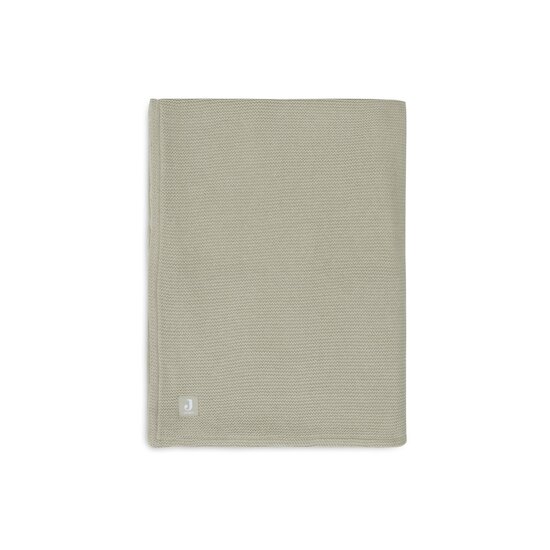 Jollein Couverture Berceau basic knit fleece Olive Green 75x100 cm