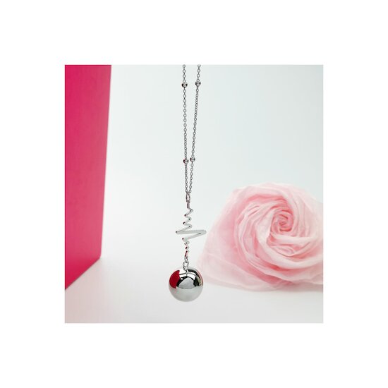 Babireva Bola de grossesse avec chaîne Spirales argent  Babireva Bola de grossesse avec chaîne Spirales argent